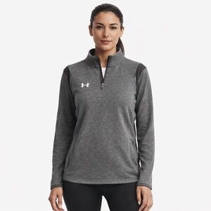Under Armour ColdGear 1/4 Zip Pullover Gray Small